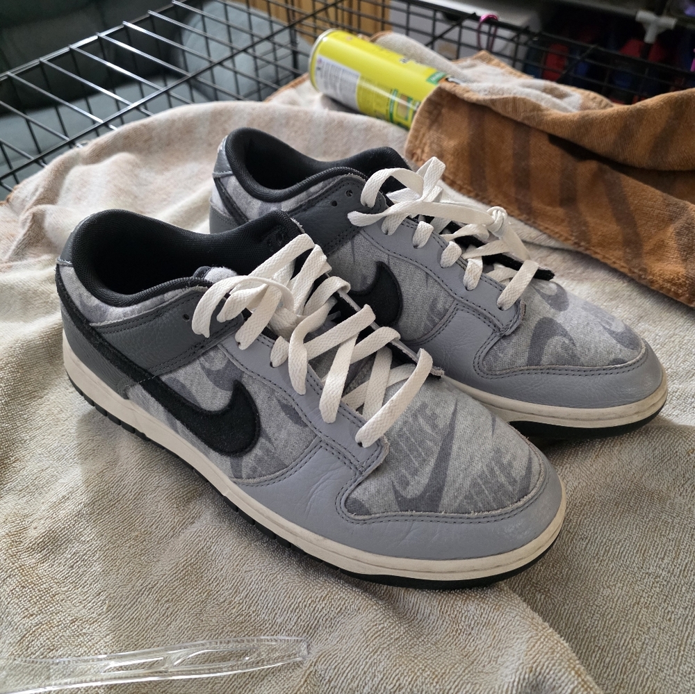 Nike Dunk Low "Copy/paste" Gray Low-Top Men's Sneakers Size 10m - Picture 5 of 7